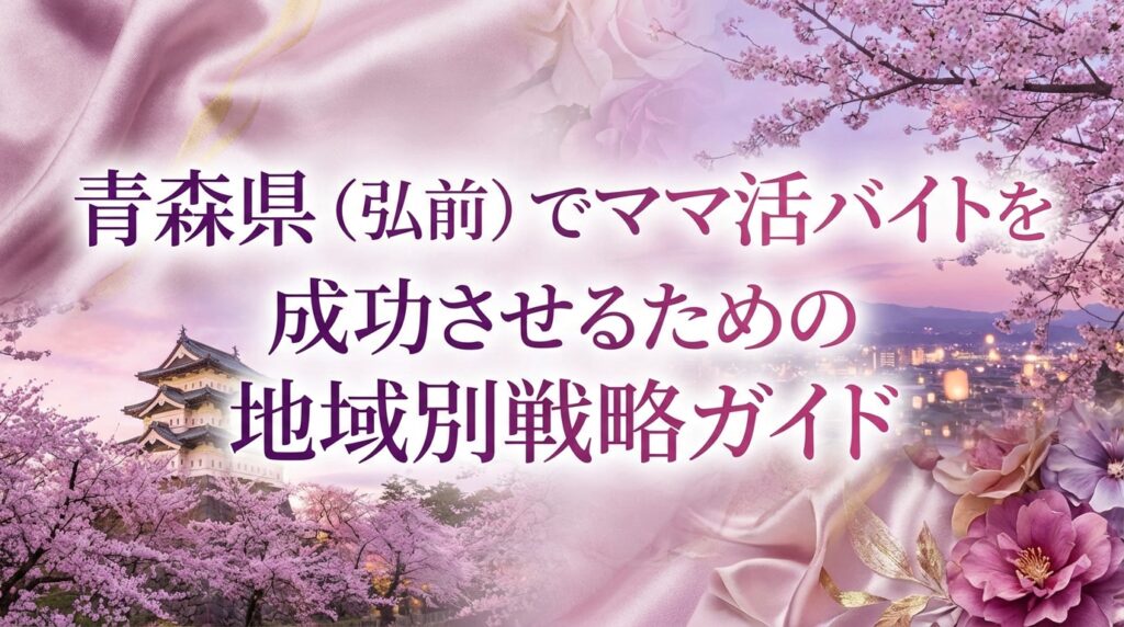 青森県（弘前）でママ活バイトを成功させるための地域別戦略ガイド