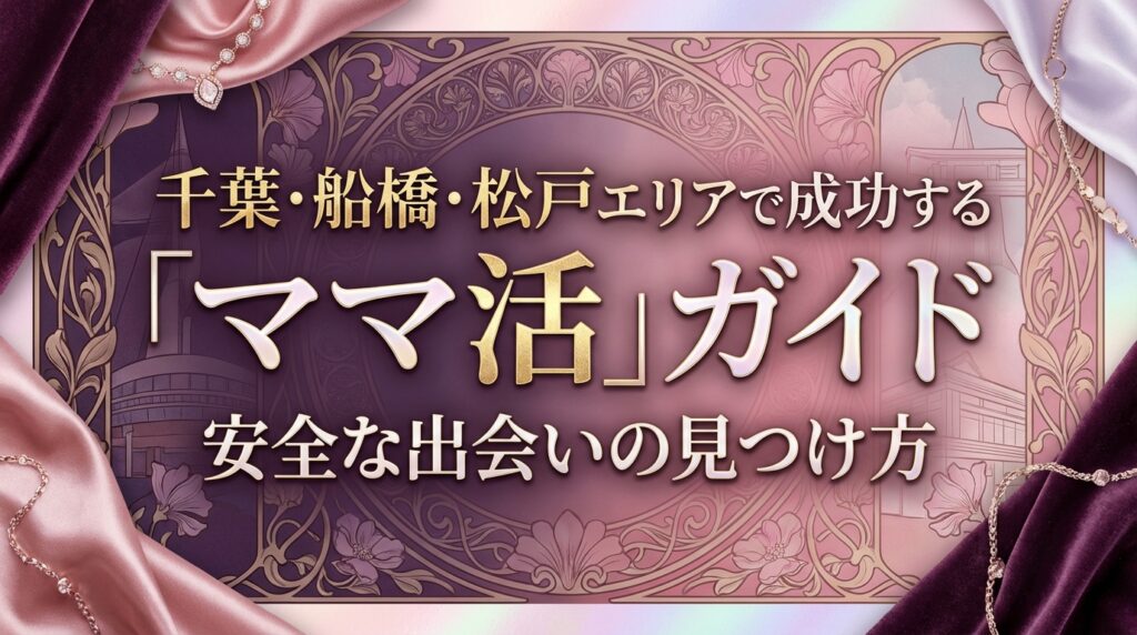 千葉・船橋・松戸エリアで成功する「ママ活」ガイド安全な出会いの見つけ方