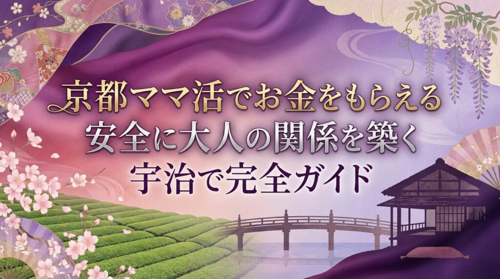 京都ママ活でお金をもらえる安全に大人の関係を築く宇治で完全ガイド