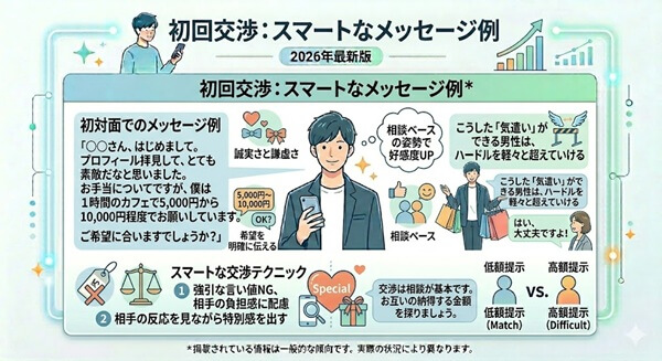 初回交渉のメッセージ例